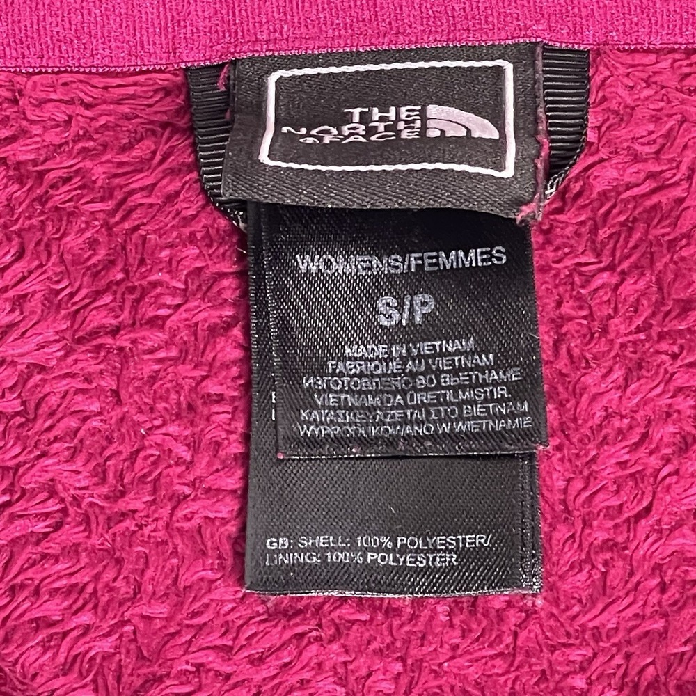 The North Face Women's Small Pink Magenta Orange Osito Jacket Fleece Full Zip - Picture 4 of 11